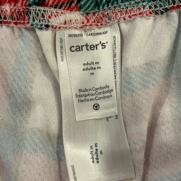 Unisex Casual Red Plaid Pajamas - Picture 5 of 6